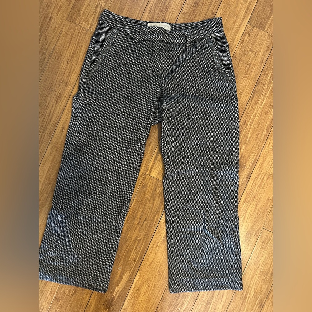 Raffaello Rossi Monochrome Textured cropped Fall pants